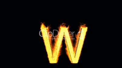 fire alphabet W.