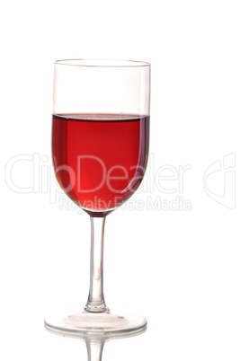 Glass of red wine