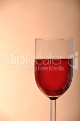 Glass of red wine