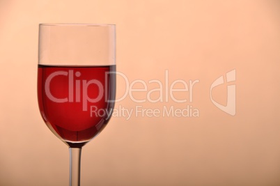 Glass of red wine