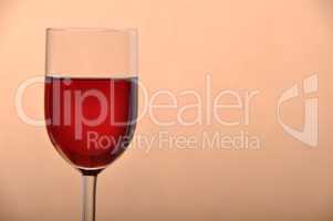 Glass of red wine