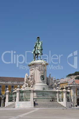 Statue of King José in Lisbon