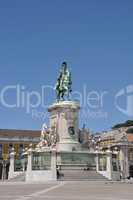 Statue of King José in Lisbon