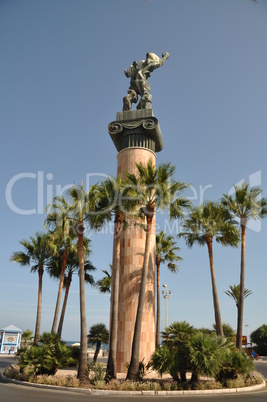 Victory statue in Puerto Banus