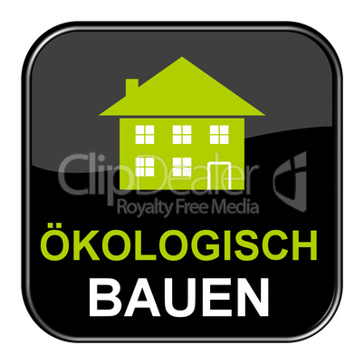 Glossy Button schwarz - Ökologisch bauen