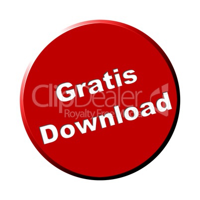Button rund rot - Gratis Download