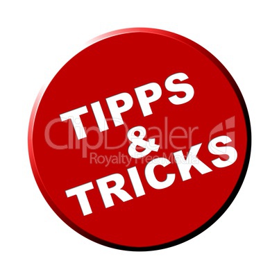 Button rund rot - Tipps & Tricks