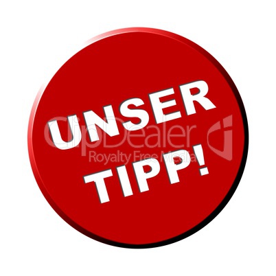 Button rund rot - Unser Tipp