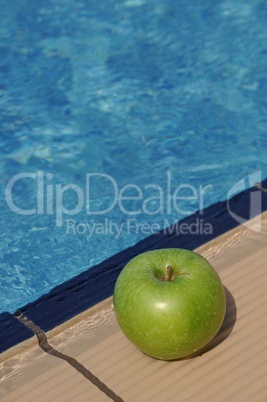 Apple at the pool