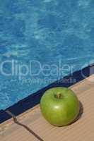 Apple at the pool