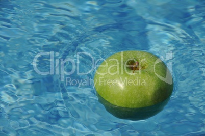 Floating apple