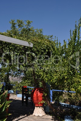 Greek taverna scene