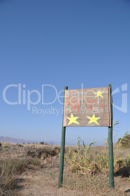 Beach sign