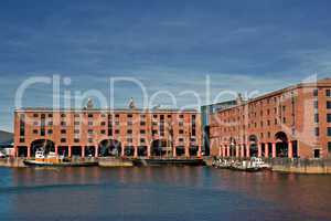 View of Albert Dock, Liverpool, UK