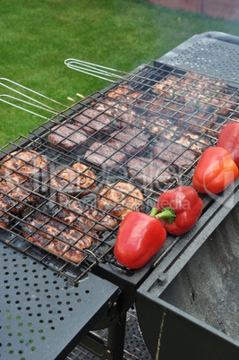 Meat on Barbecue