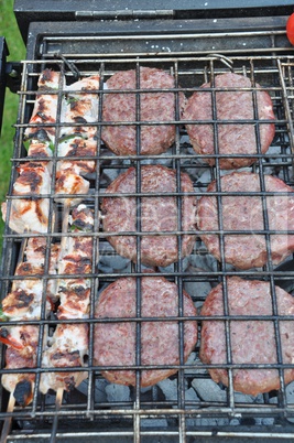 Meat on Barbecue