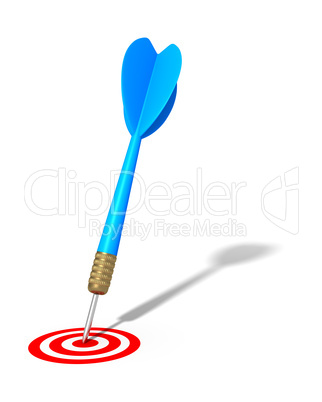 Blue dart Hitting Target