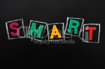 SMART made of color letters