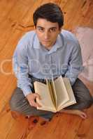 Man reading a book