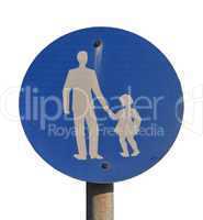 Child pedestrian sign