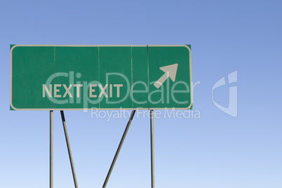 blank sign - Next Exit Road