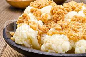 Cauliflower with breadcrumbs