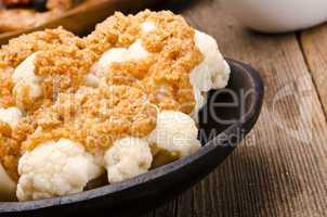 Cauliflower with breadcrumbs