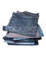 Stack of jeans