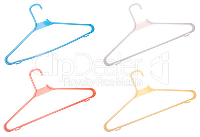 Plastic clothes hanger