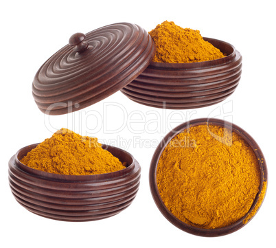 Curry powder on bowl