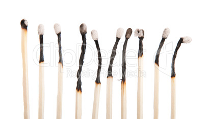 Burnt matches