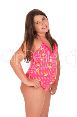 Girl in swimsuit