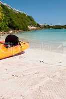 Kayak on beach