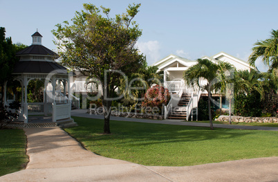 Gazebo and villa