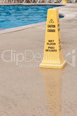 Wet floor sign