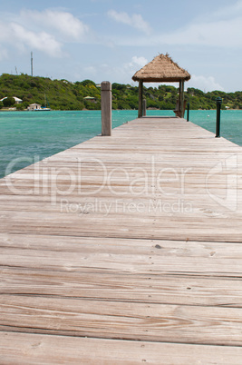 Hut on jetty