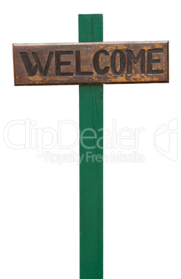 Welcome sign