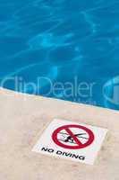 No diving sign