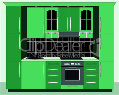 Kitchen furniture. Interior