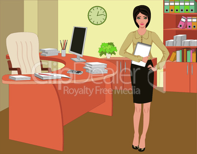 Businesswoman in office