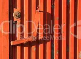 Rusty iron door
