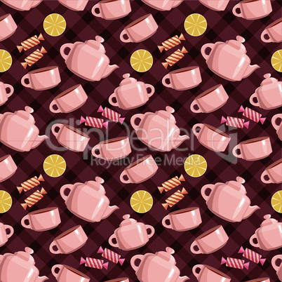 Seamless tea pattern