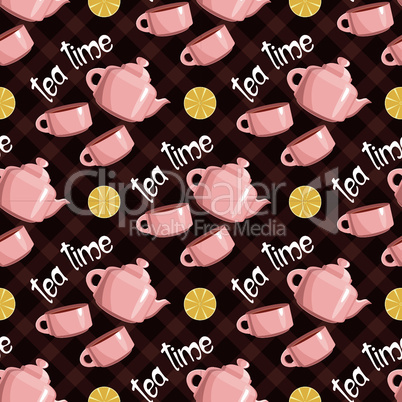 Seamless tea pattern