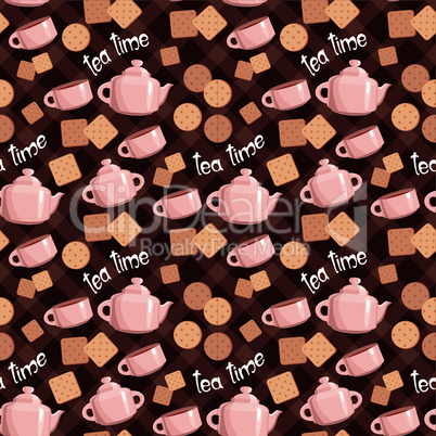 Seamless tea pattern