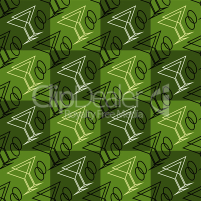 Seamless wine glasses pattern