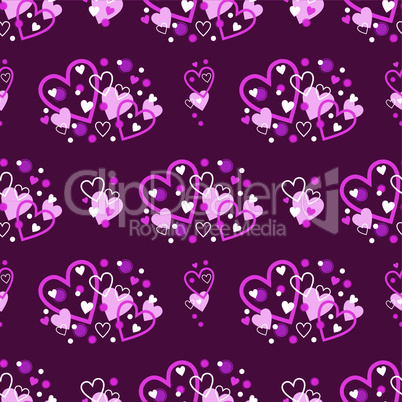 Seamless hearts pattern