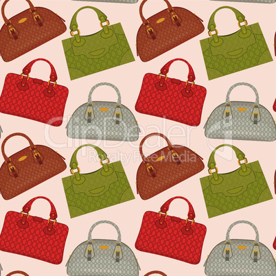 Seamless bags pattern