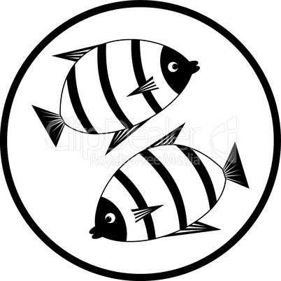 Emblem with fishes.