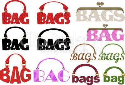 Word of bag in the form of a logotype