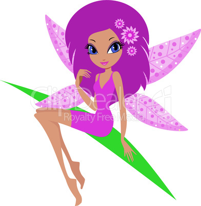 Fairy on a white background